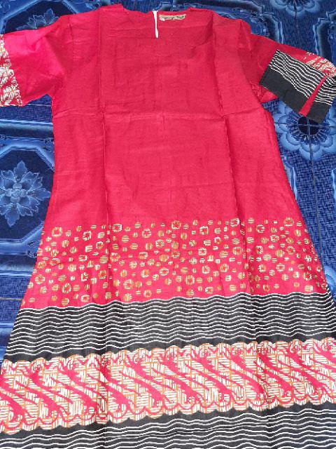 Termurah Tunik Dianytha Lapis Warna Batik Midi Etnik Seragam Kantor Muslim