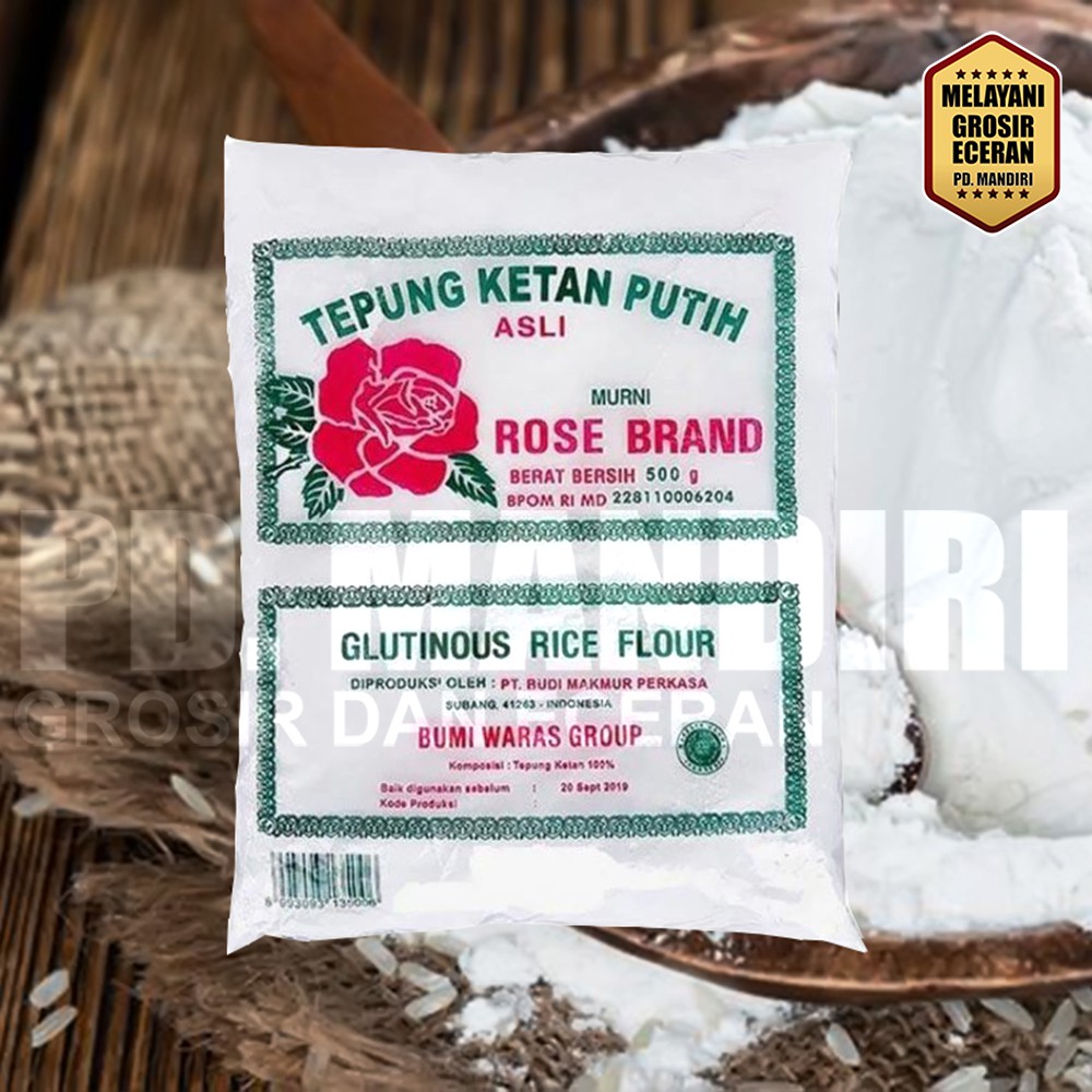 

ROSE BRAND TEPUNG KETAN PUTIH 500 GR