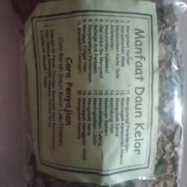 

Daun kelor berat +/- 50gr