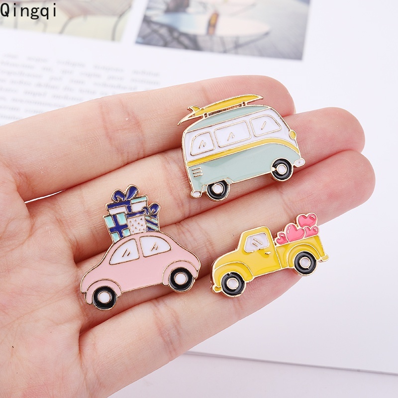 Bros Pin Enamel Desain Kartun Bus Camper Travel Adventure ​Bros Pin Enamel Desain Kartun Lucu Untuk Anak Unisex