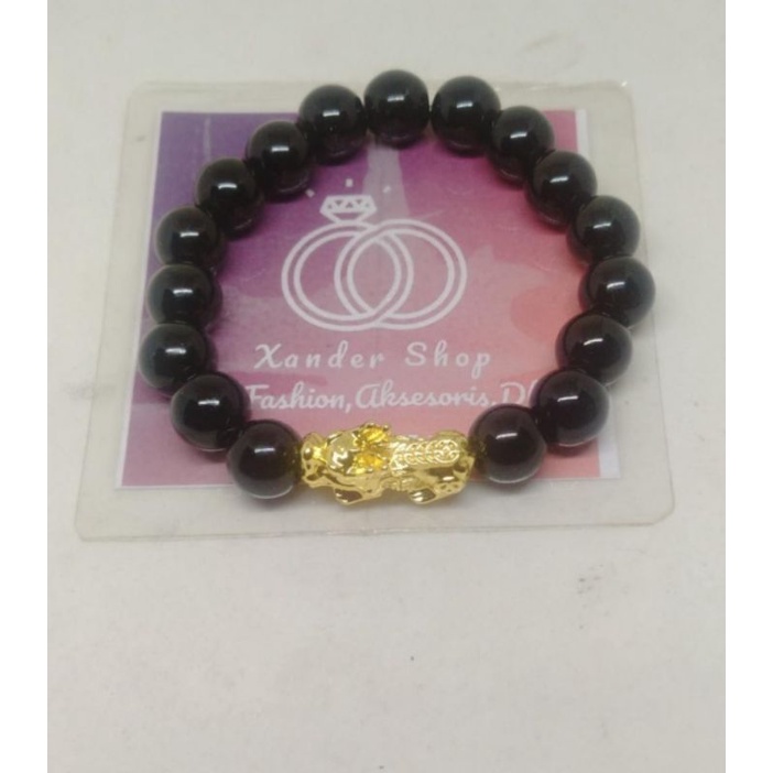 GELANG GIOK GELANG PIXIU KEBERUNTUNGAN GIOK HITAM