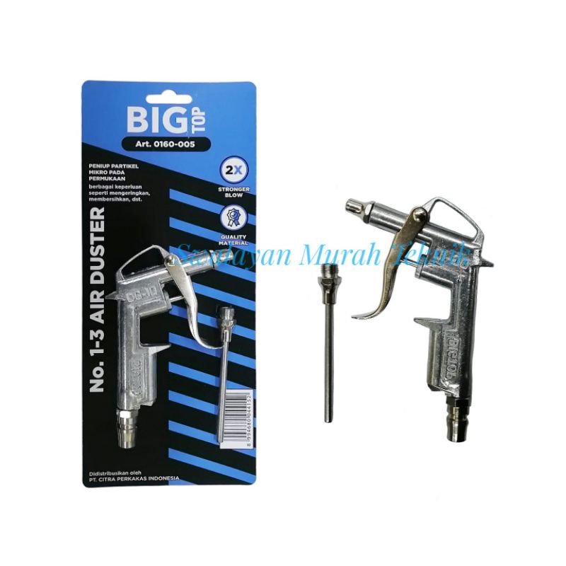 BIG TOP 0160-005 Air Duster Blow Gun Pistol Angin Coupler by Hasston