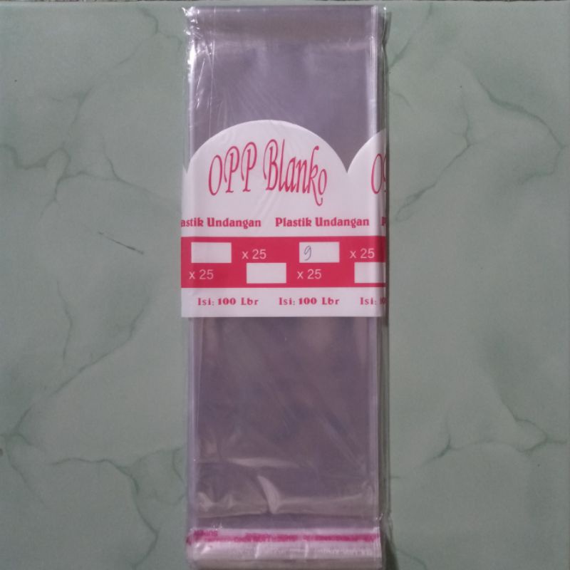 Plastik OPP 9x25