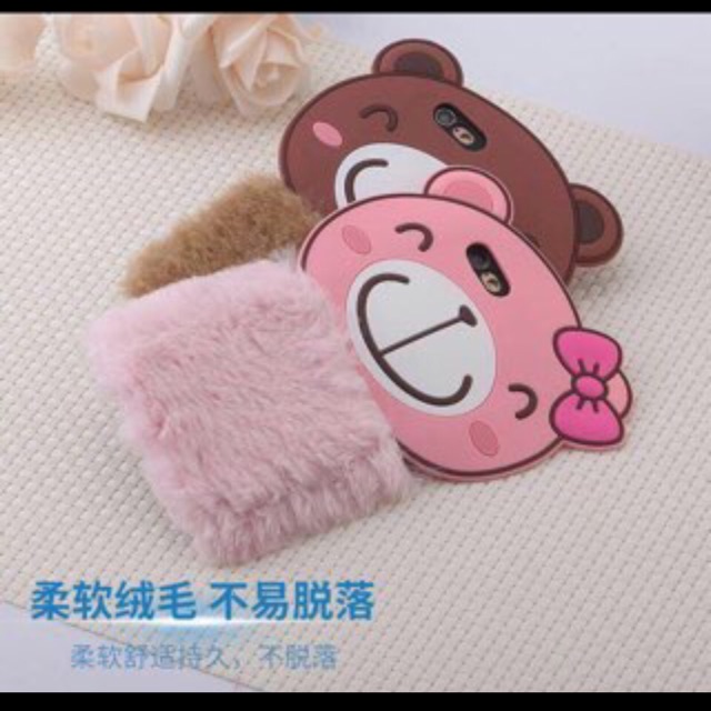 Case 3D+Bulu cantik Iphone xiaomi oppo