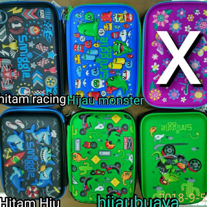 

Smiggle Hard Top Pencil Case Organizer / Kotak Serbaguna - Biru Muda List Terbaik