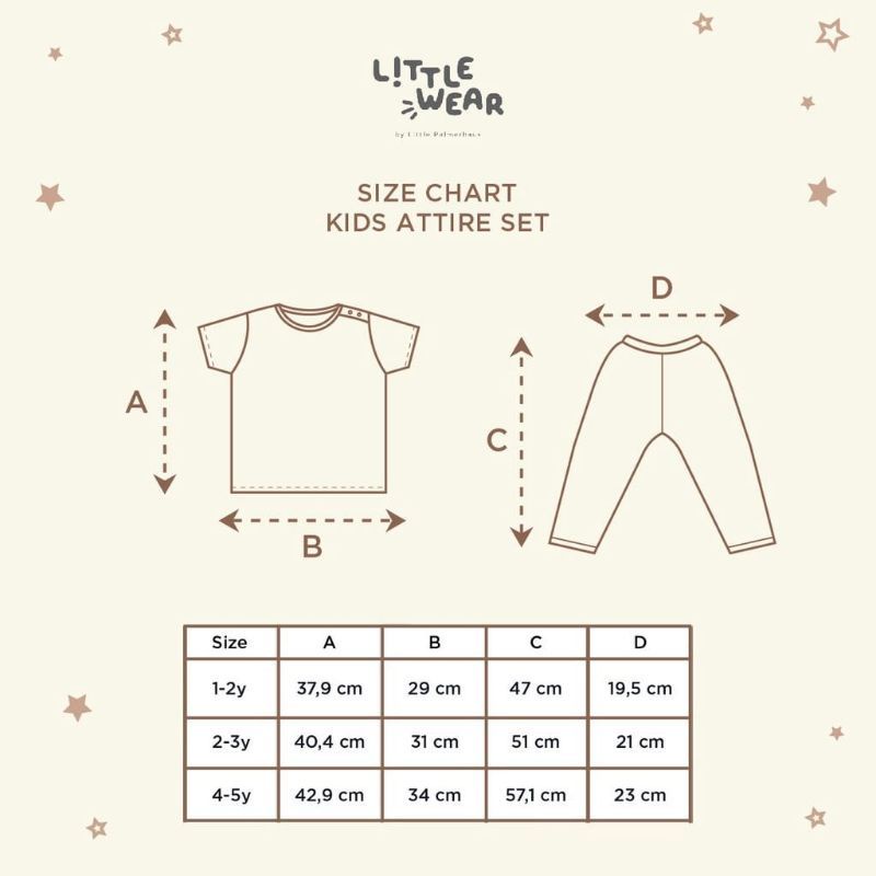 LITTLE PALMERHAUS LITTLE WEAR ATTIRE SET - SETELAN PENDEK CELANA PANJANG LITTLE PALMERHAUS