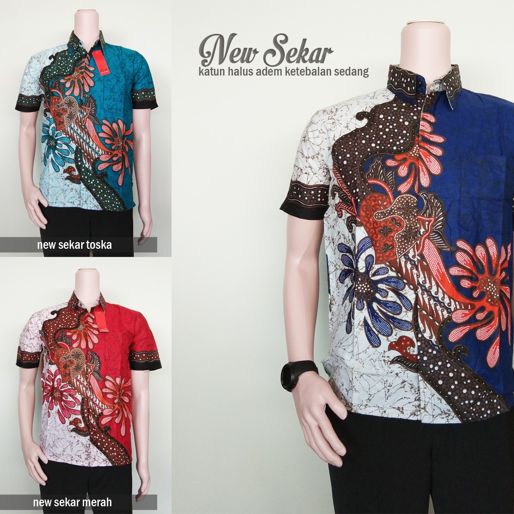 grup trolistore batik promo baju batik pria atasan kemeja 