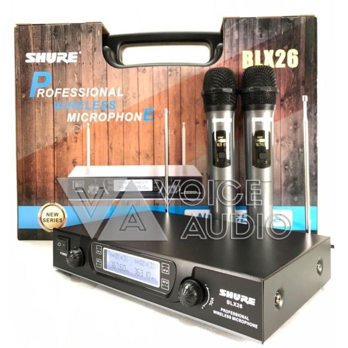 Mic Wireless  BLX 26 Microphone Tanpa Kabel Plus Koper BLX26