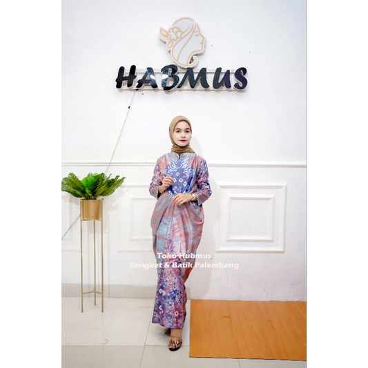 couple kaftan jumputan palembang asli sutra silk