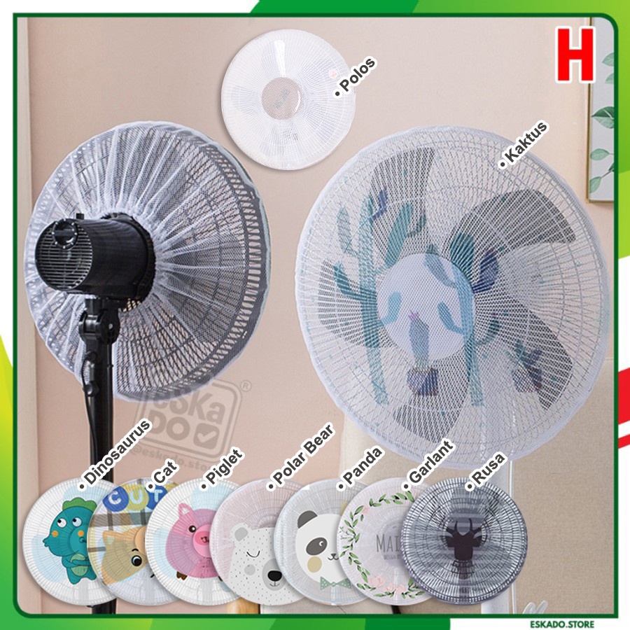 Jaring Penutup Pelindung Kipas Angin Safety Fan Cover motif Remaja