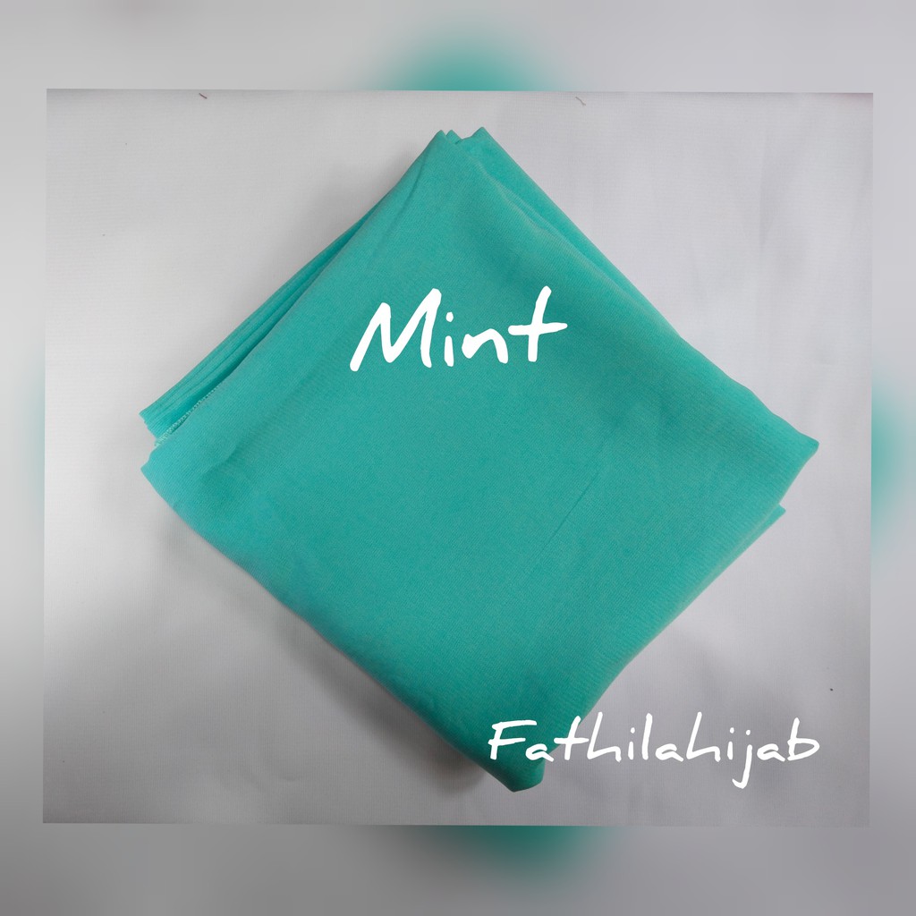 SEGI EMPAT BAHAN WOLFIS GRADE A 58 PREMIUM  IMPORT SYARI / JILBAB SYARI PESTA / JILBAB SERAGAM-MINT