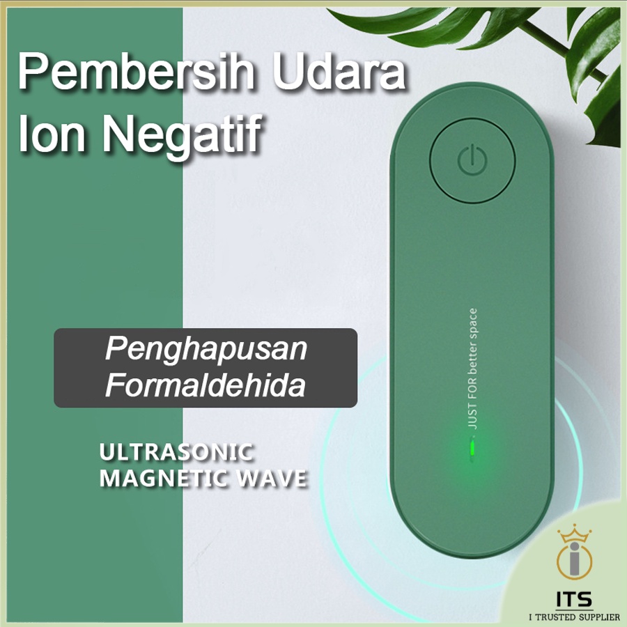 ITS Ion Negatif Air Purifier Hapus Debu Asap Portabel Pembersih Udara Colokan Eropa Konsumsi daya rendah nol desibel Chip hemat daya Kantor Rumah Dapur Kamar tidur