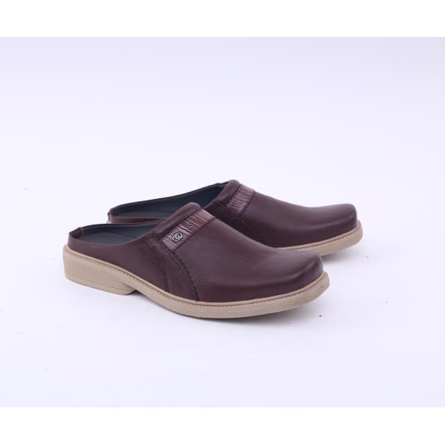 Promo Sepatu Bustong Kulit - Sepatu Sandal Formal Pria Casual Asli Kulit Ori Berkualitas