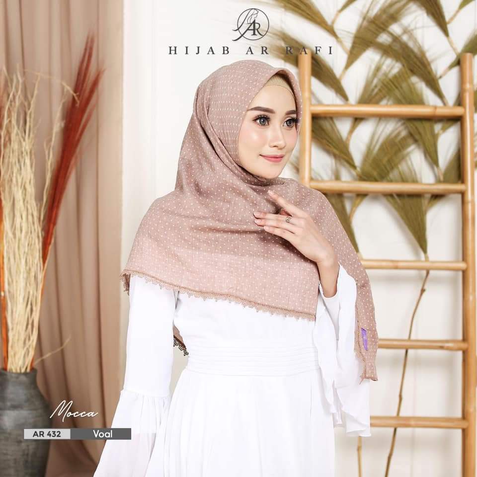Jilbab Hijab Segi Empat Arrafi AR 432 ORI Kerudung Segi Empat Arrafi Terbaru