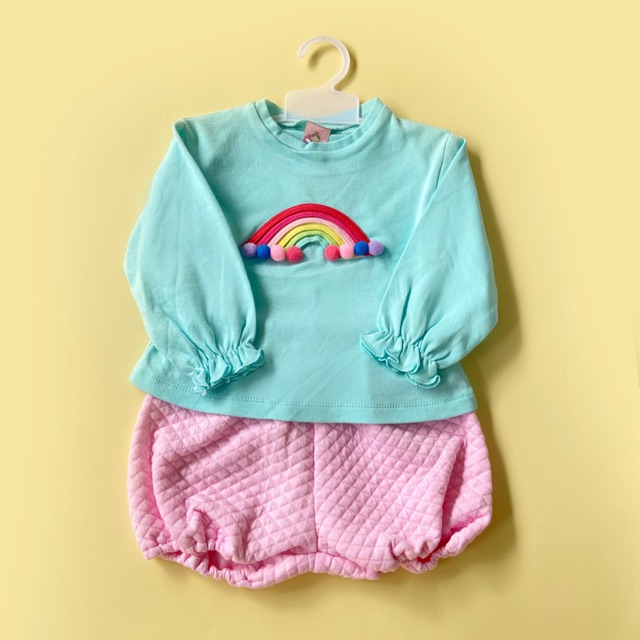 Rainbow Pom Set Baby (6-12 bulan)