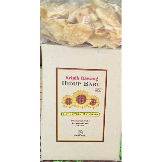 Kripik bawang merk Hidup Baru