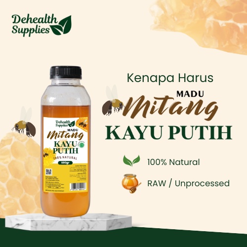 Dehealth Supplies Madu Mitang Kayu Putih 600Gr Kemasan Plastik Pasti Diskon