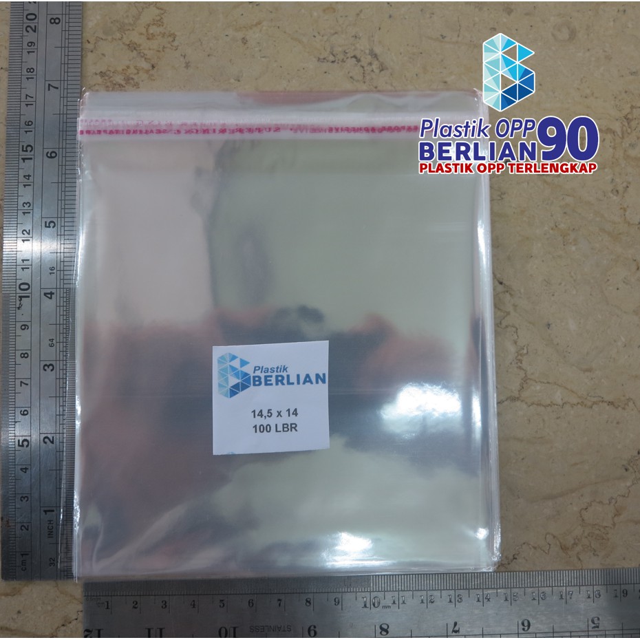 

14,5X14 CM PLASTIK OPP (SEAL/LEM) TEBAL 20 MIC ASLI / PLASTIK MAKANAN