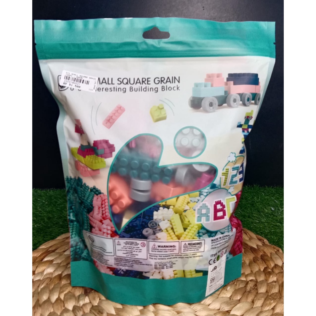 Mainan Edukasi Lego Pouch isi 120 pc DIY SMALL SQUARE GRAIN