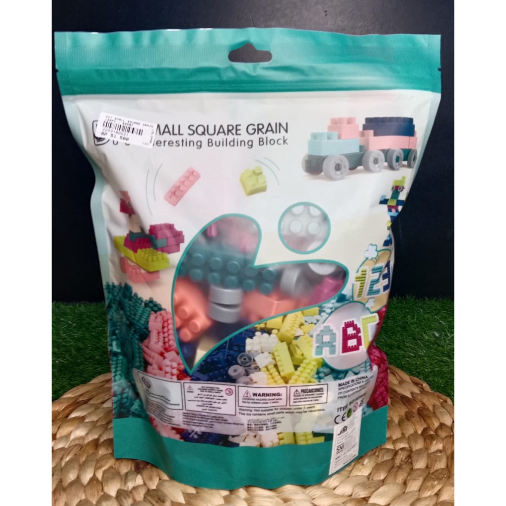 Mainan Edukasi Lego Pouch isi 120 pc DIY SMALL SQUARE GRAIN