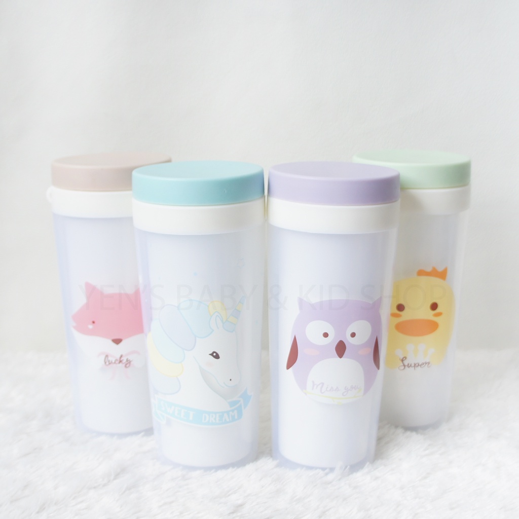 Botol Minum Anak Karakter Lucu -  Tumbler Animal 300ml