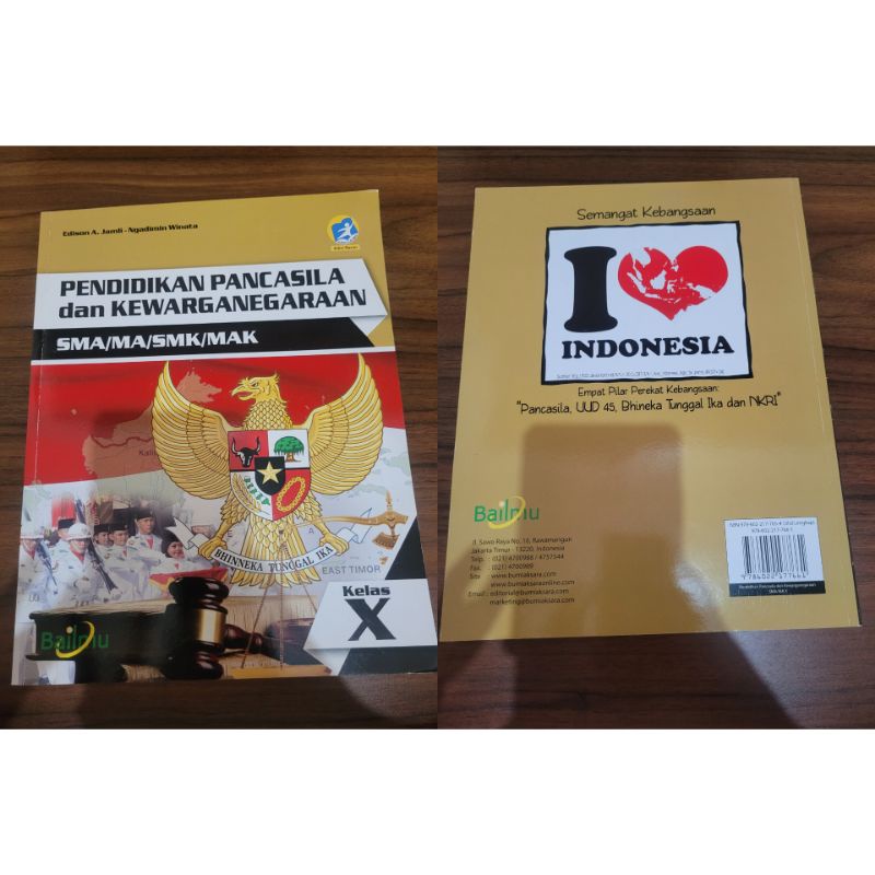 Jual PENDIDIKAN PANCASILA Dan KEWARGANEGARAAN SMA/MA/SMK/MAK Kelas X ...