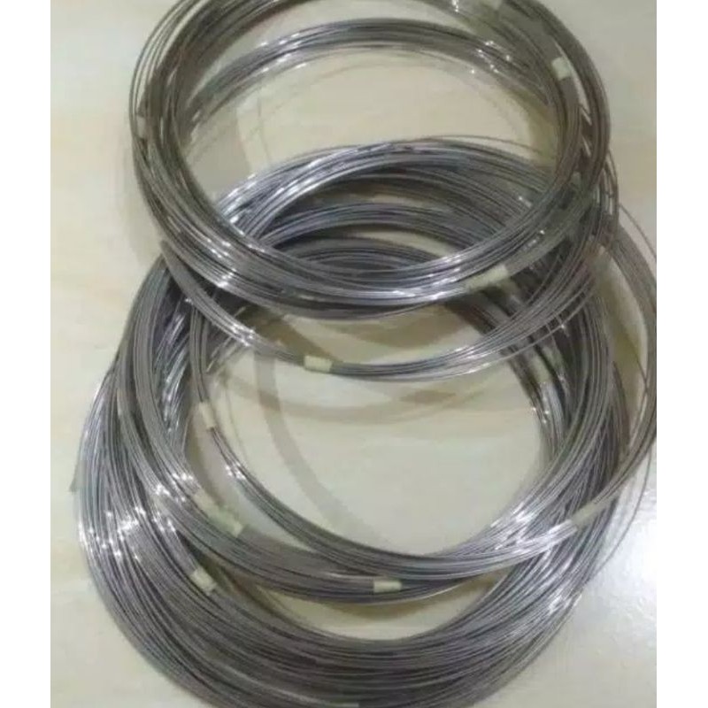 Kawat Stainless stell 304 size 0,5mm-0,7mm Panjang 10 Meter