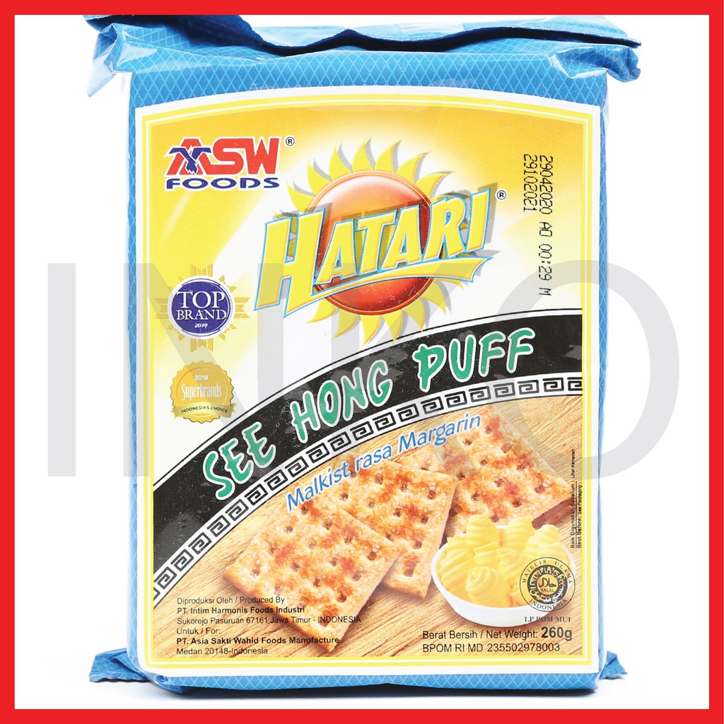 

HATARI SEE HONG PUFF MALKIST RASA MARGARIN 260GR