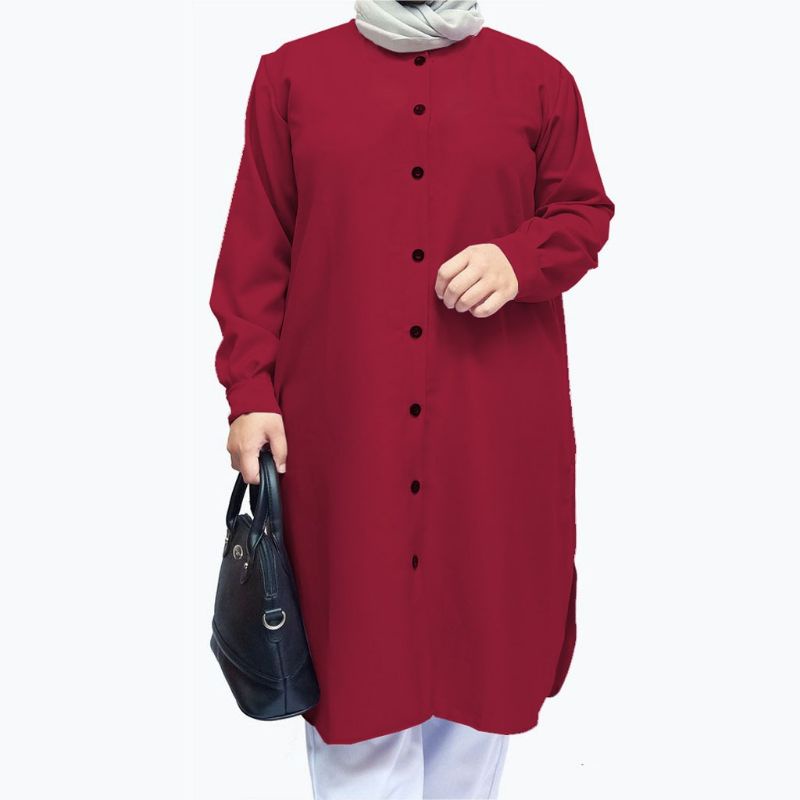 Kemeja Tunik Jumbo Ld 126cm Fit To XXXL