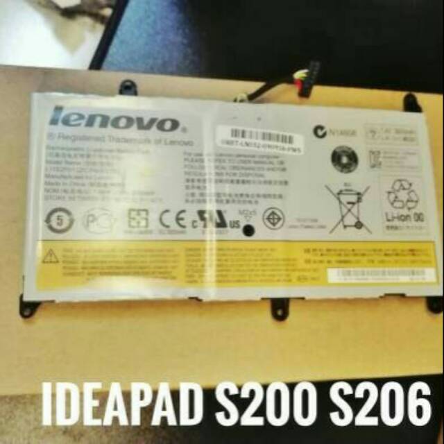 Baterai laptop original lenovo ideapad s200 s206