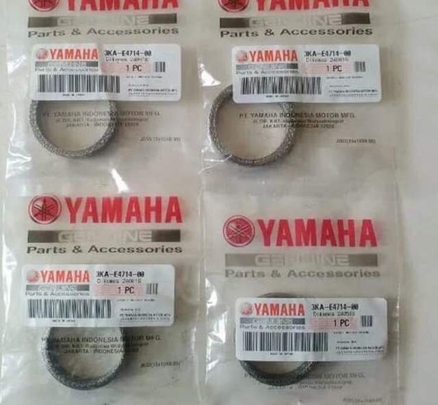 Paking sambungan knalpot tengah rx king asli original YAMAHA 3KA E4714 00