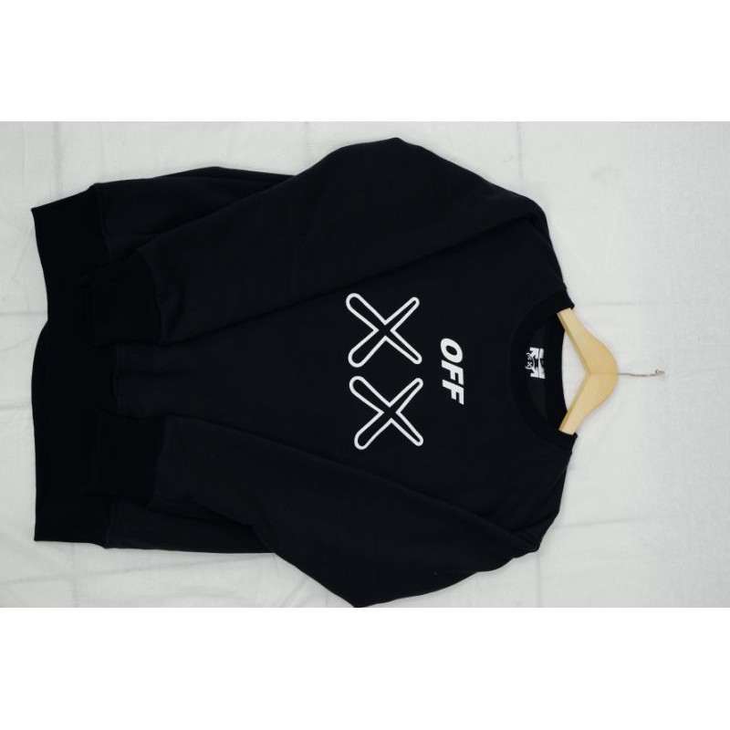 BEST QUALITY- Jaket crewneck off-white premium full lable&amp;tag