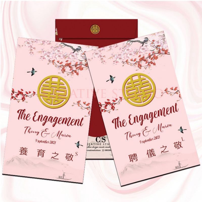 

#J007 CUSTOM ANGPAO JUMBO BIG SMALL WEDDING/ SANGJIT/ENGAGEMENT/ BRIDESMAIDS MODERN