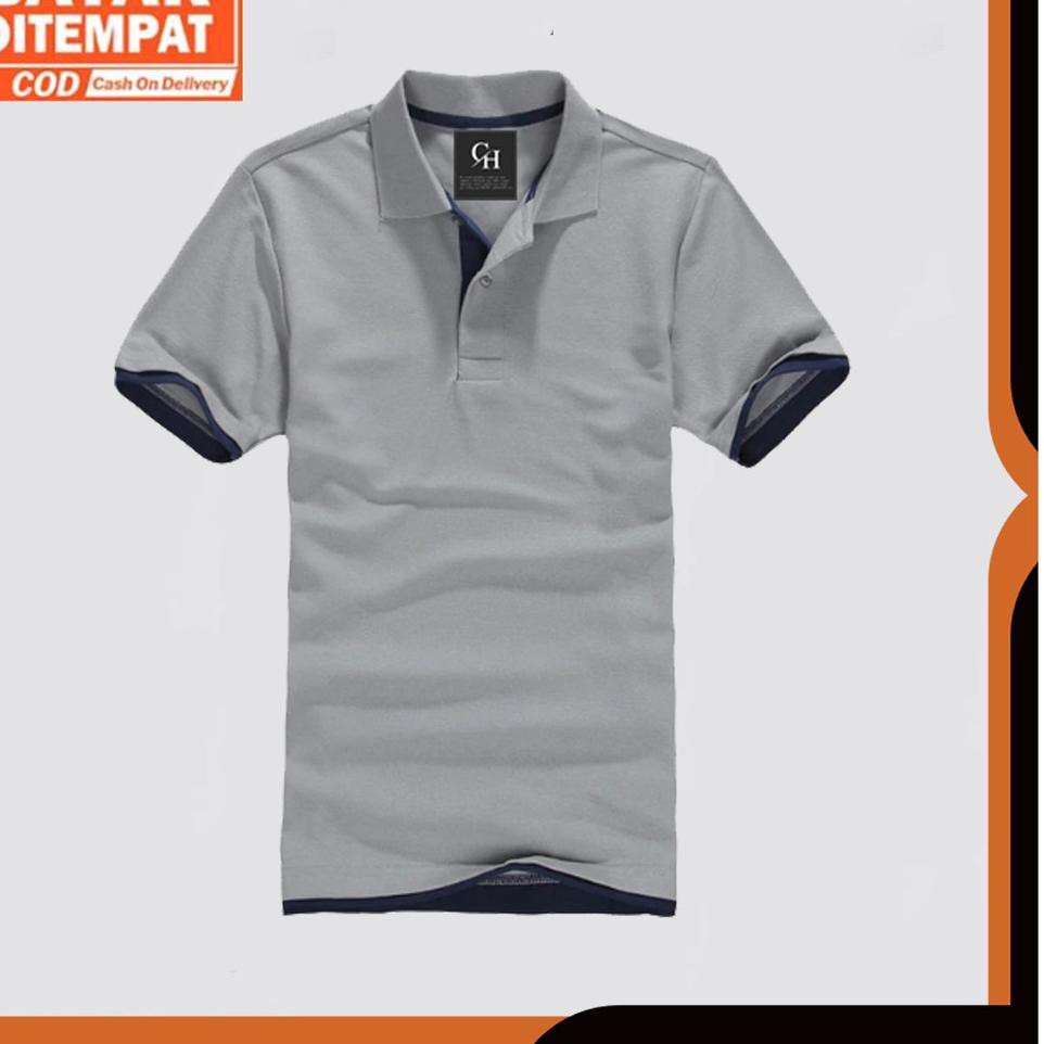 Kaos Polo Smith Polos Casual Baju Polo Pria Distro Original Bandung Premium (KODE 2767)