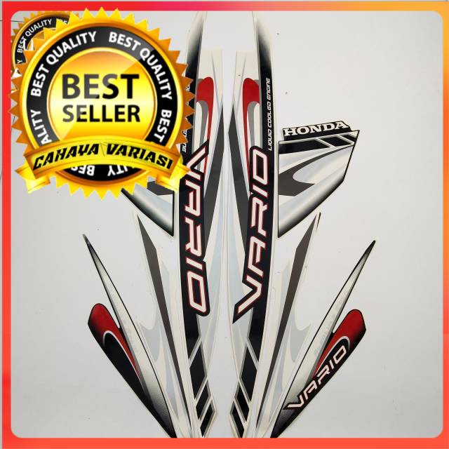 striping honda vario 110 karbu 2009 putih standar