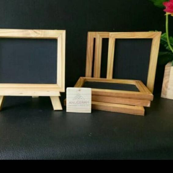 

Vir4l⭐! Easel Mini chalkboard 15x20cm papan tulis kapur mini [EY30]^^