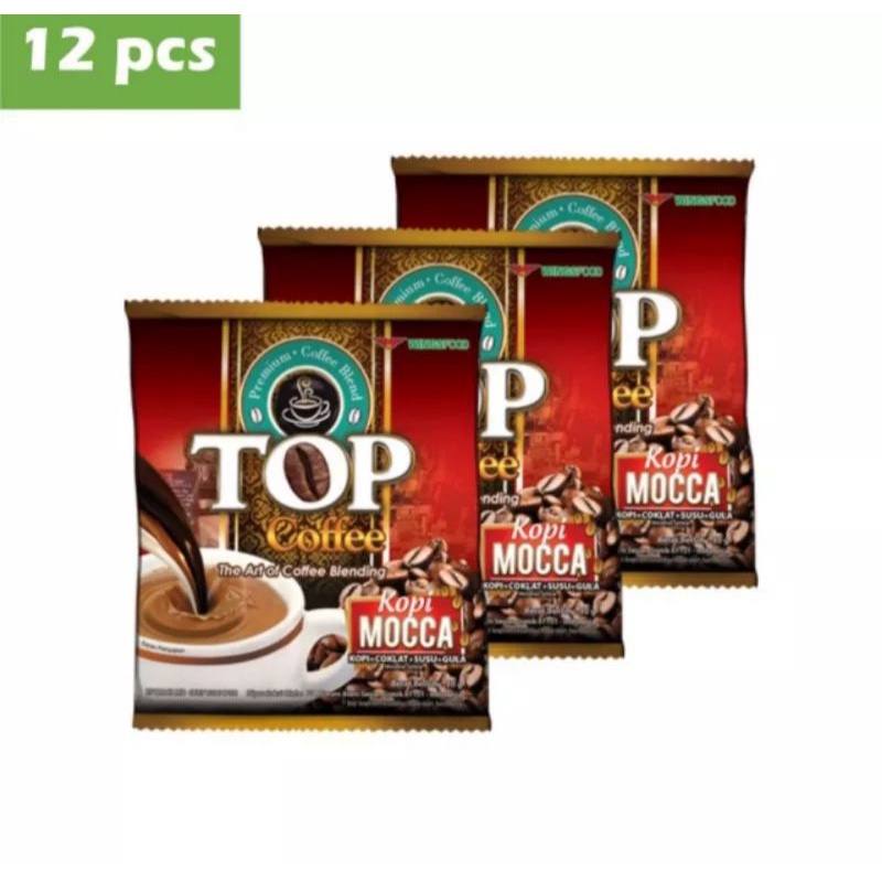 

TOP Coffe MOCCA 1 Renceng isi 12 Sachet