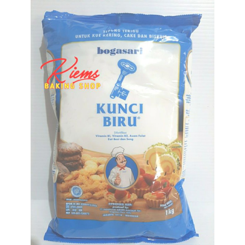 

Tepung Terigu merk Kunci Biru premium kemasan 1kg