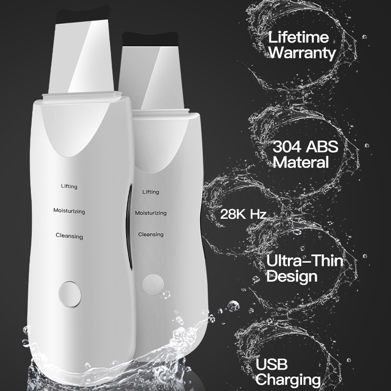 Pembersih Wajah Ultrasonic 3 in 1 Peeling Blackhead Removal Pore Cleaner Face Skin Scrubber