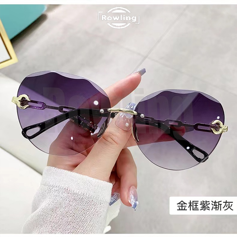 rowling (ka-268)Sunglasses  Kacamata Hitam Bulat No frame Women Sunglasses Titanium New Arrival Import Kacamata Fashion