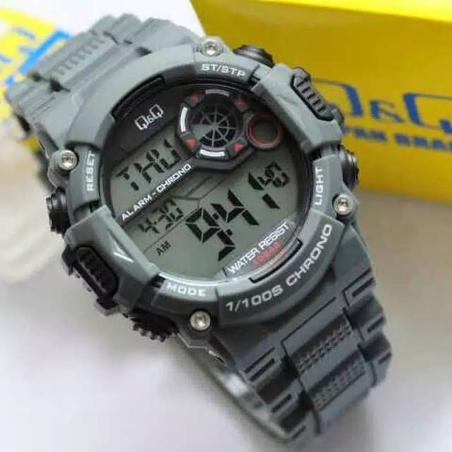 Q&amp;Q QnQ QQ M146 M146J M146J001Y ORIGINAL DIGITAL WATCH TALI KARET JAM TANGAN PRIA