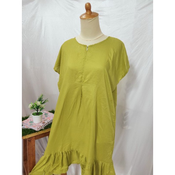 Daster Ruffle Polos Pendek
