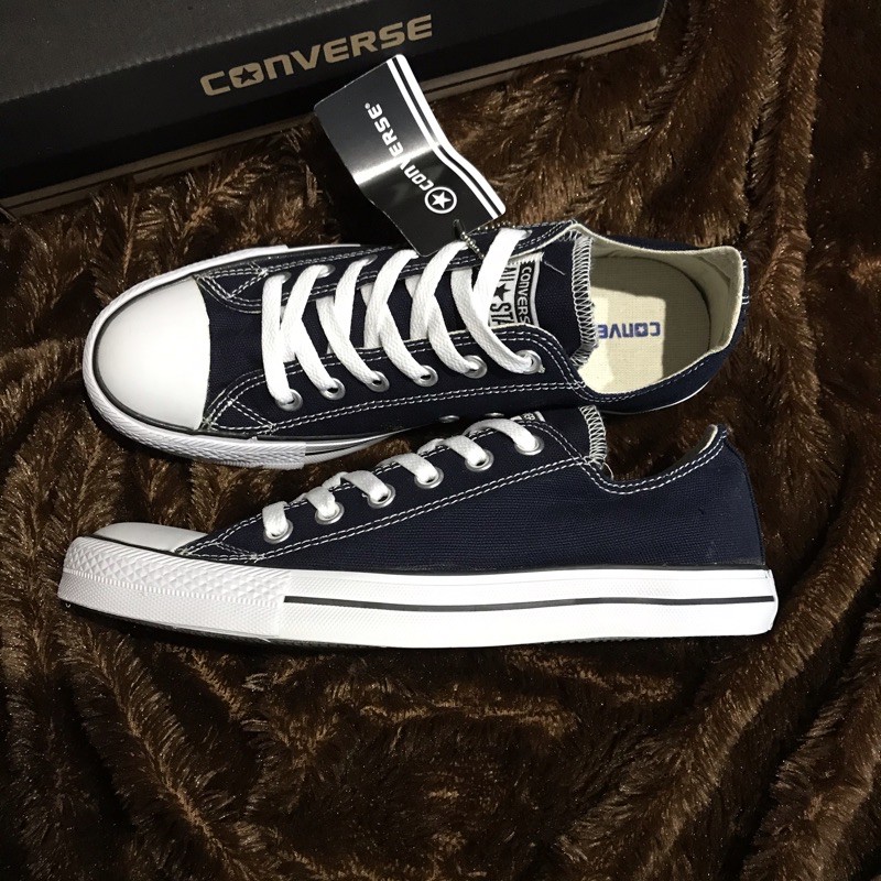 SEPATU CONVERSE CLASIK LOW BIRU NAVY PRMEIUM LIMITED