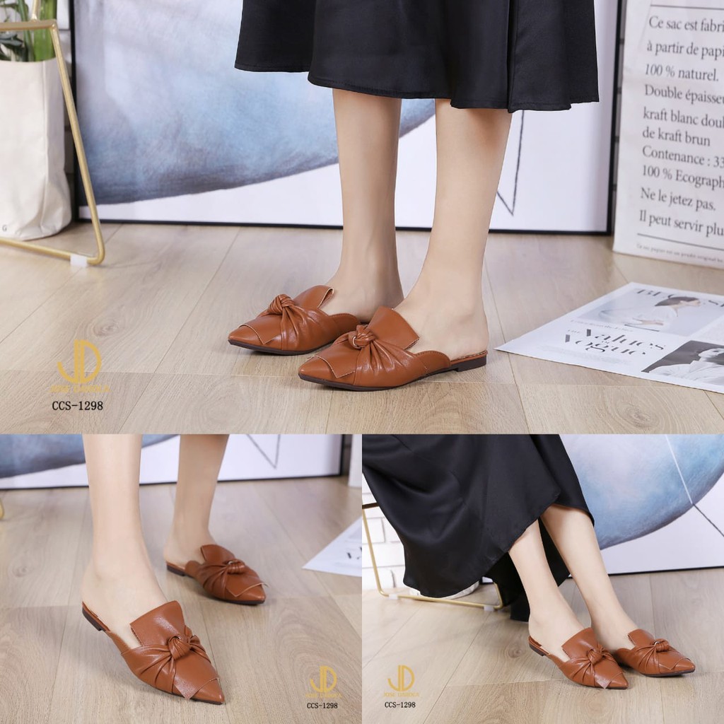 JOSE DAROCA Flat Slip On Mules Shoes #CCS-1298# Original