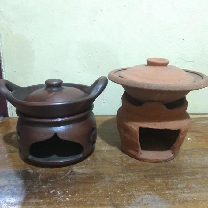 CETAKAN KUE SET TUNGKU DARI TANAH LIAT / GERABAH UNTUK CETAKAN SERABI ALAT MEMBUAT KUE