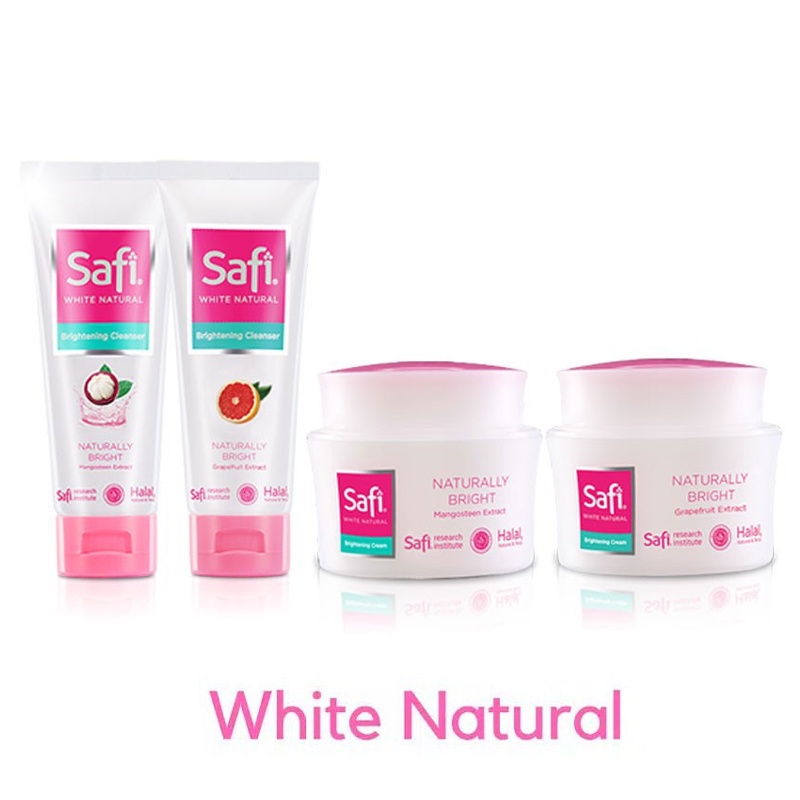 Safi White Natural Brightening Series | Cleanser Cream Mangosteen Grapefruit Extract