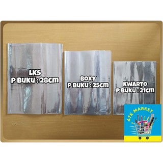 Plastik Mika Sampul Buku ukuran Kwarto, Boxy, LKS