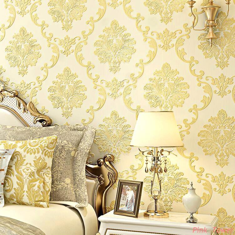  Wallpaper  Eropa mewah  3d non woven wallpaper  kamar  tidur  