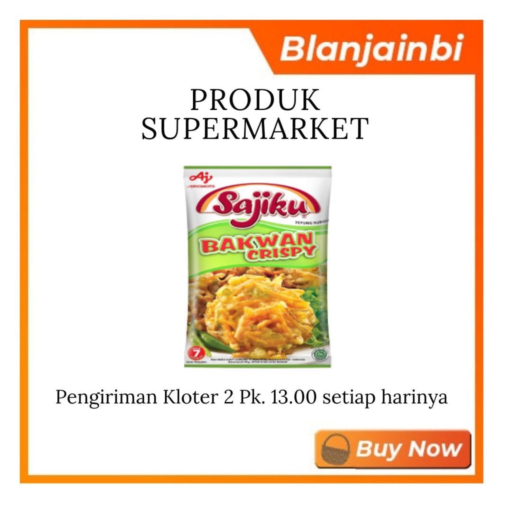 

Sajiku Tepung Bumbu Bakwan Crispy