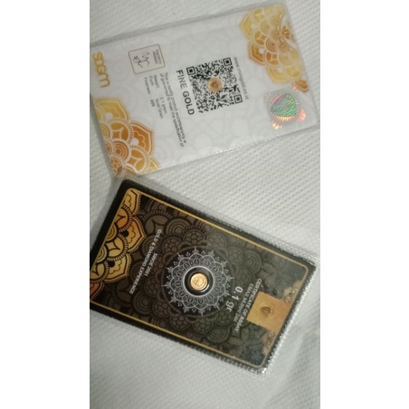 MiniGold emas murni 24 karat 0,1 gram